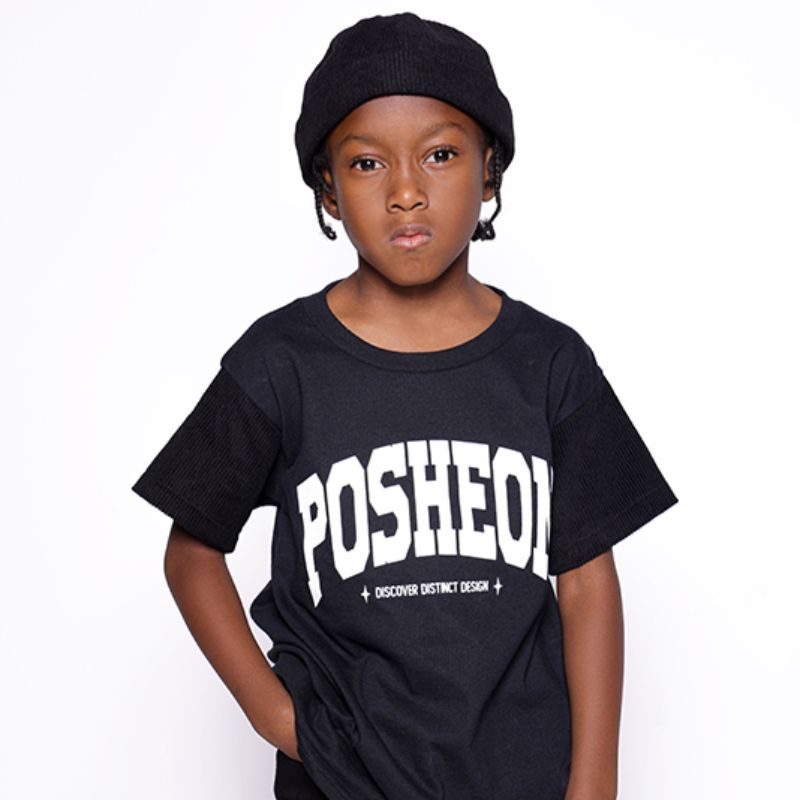 Posheon Youth – Corduroy Sleeve Tee