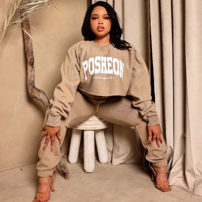 Cropped Essential Fleece Sweatsuit – 450 GSM