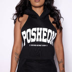 Posheon Prestige Backless Hoodie Mini Dress