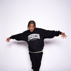 Posheon Signature – Corduroy Accent Crewneck Sweatsuit