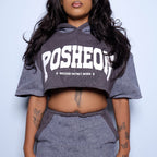 Posheon Signature Hoodie 2-Piece Set – Shadow