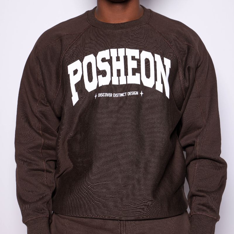 Posheon Essential 450 GSM Heavyweight Crewneck Sweatsuit