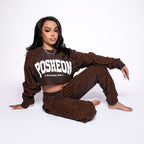 Cropped Signature Corduroy Fleece Sweatsuit