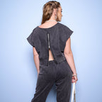 Posheon Prestige – Zipper Detail Cropped Set (Top + Pants)