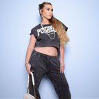 Posheon Prestige – Zipper Detail Cropped Set (Top + Pants)