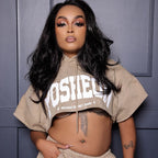 Essentials Midweight Cropped Hoodie Mini Skirt Set