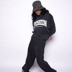 Essentials – 14oz Garment Wash French Terry Oversized Boxy Distressed Fleece Sweatsuit